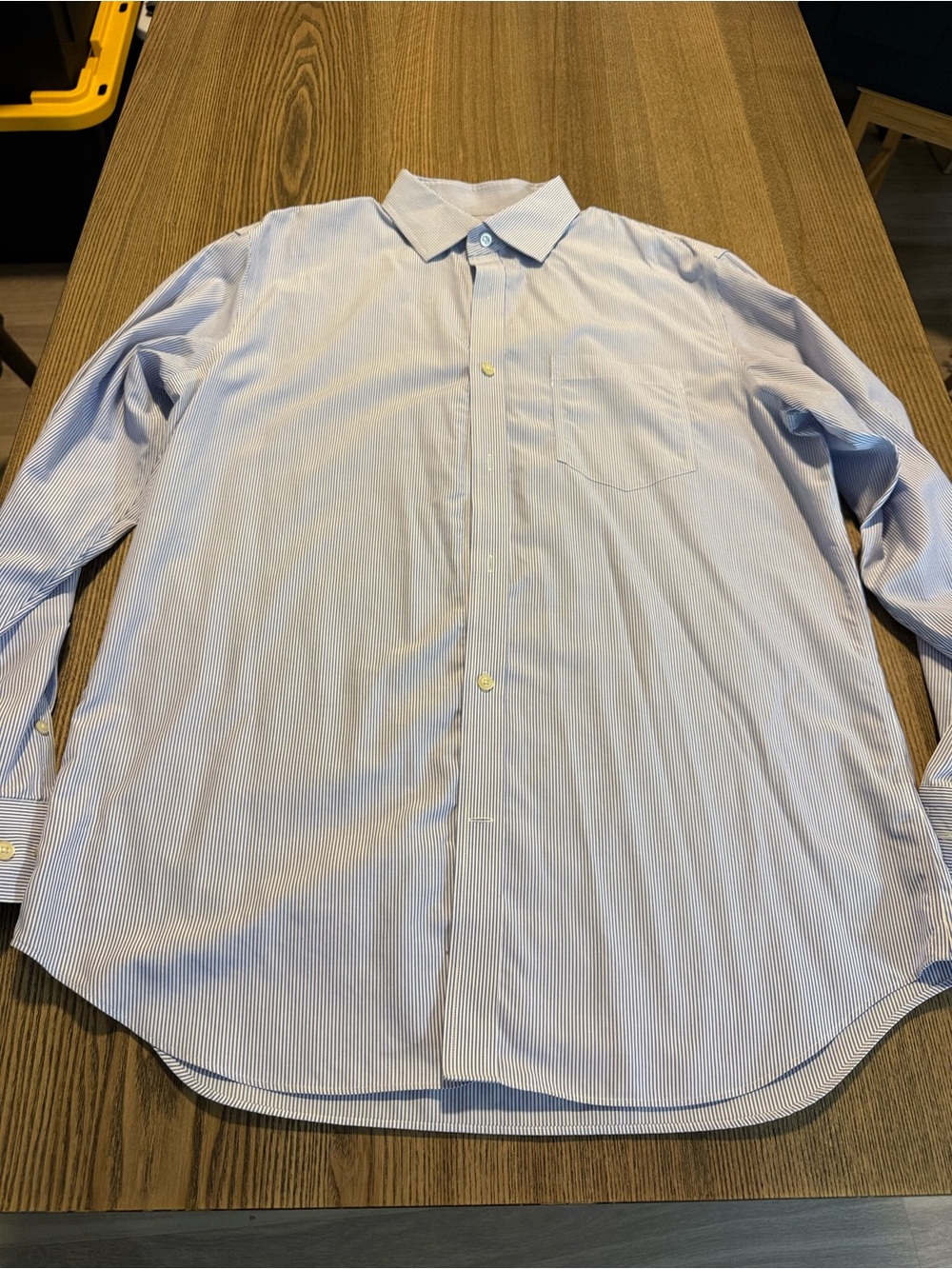 Banana Republic Light Blue Pinstripe Dress Shirt